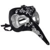 Smiffy's Venetian Masks Venetian Mask - Black And Silver Zanni
