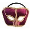 Smiffy's Venetian Masks Venetian Mask - Burgundy Velvet Colombino