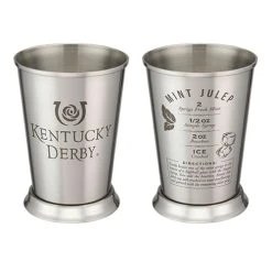 West Coast Novelty Kentucky Derby Icon Merchandise Kentucky Derby Stainless Steel Mint Julep
