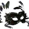 Forum Novelties Venetian Mask - Black Beaded Colombina