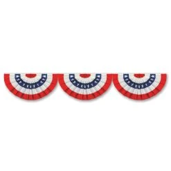 Beistle Patriotic Bunting Jointed Decor