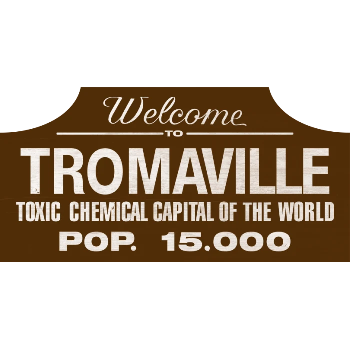 Trick Or Treat Studios Thomasville Wood Sign - Toxic Avengers Indoor Decor 1 Trick Or Treat Studios Thomasville Wood Sign - Toxic Avengers Indoor Decor