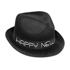 Beistle Chairman Happy New Year Fedora Black Hats And Accessories
