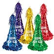 Beistle Hats And Accessories Gem Star Assorted 12.5” New Year Hat