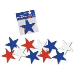 Caufield's Novelty Printed Star Cutouts Decor