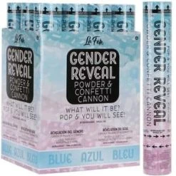 Loftus International Confetti And Serpentines Gender Reveal Confetti Cannon - Blue