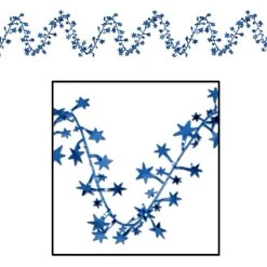 Beistle Blue Star Garland Decor