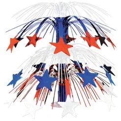 Beistle 4th Of July Star Centerpiece Cascade Decor