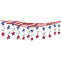Bristle Stars And Stripes Ceiling Decor