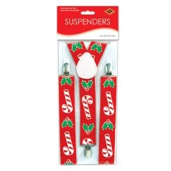Beistle Christmas Accessories Candy Cane Suspenders
