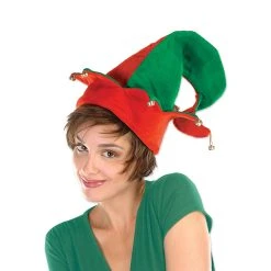 Beistle Elf Hat W/Bells Christmas Accessories