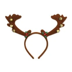 Beistle Reindeer Antlers W/Bells