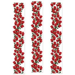 Beistle Horse Racing Decor And Accessories Rose Party Panels 3/PK