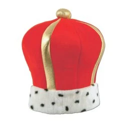 Beistle Plush Imperial King's Crown Hats And Crowns