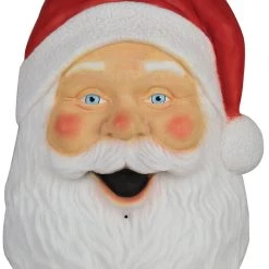 Morris Santa Claus Lighted Blow Mold Plaque W/Sound