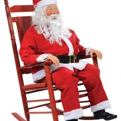 Morris Rocking Chair Santa Animated Prop Christmas Decorations