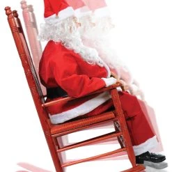 Morris Rocking Chair Santa Animated Prop Christmas Decorations