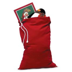 Halco Red Velvet Santa Claus Toy Bag Christmas Accessories