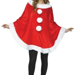 Fun World Christmas Accessories Santa Poncho