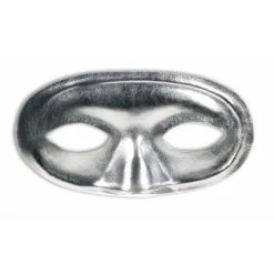 Forum Novelties Half Mask - Domino Metallic Silver