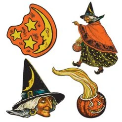 Beistle Vintage Halloween Vintage Beistle-Halloween Witch Cutouts